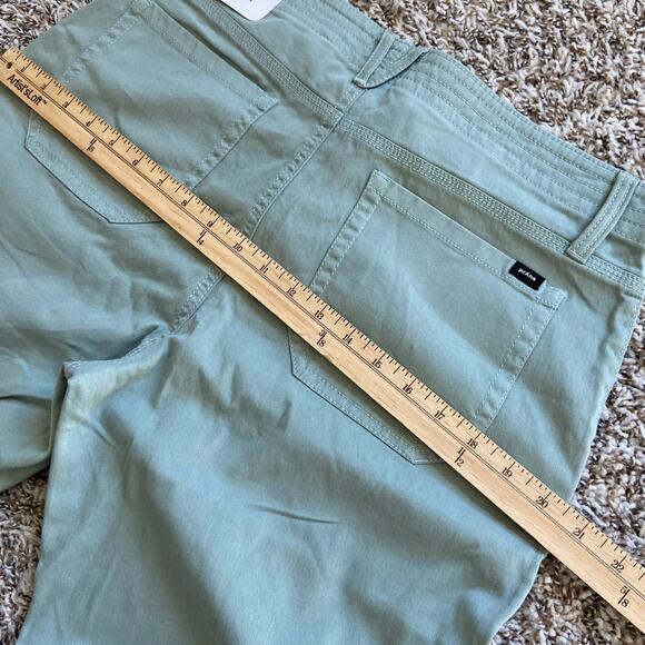 Prana Sancho Boyfriend Pant Sz 10 Saltwater Relaxed Fit Mid Rise Stretch Organic - Picture 12 of 12